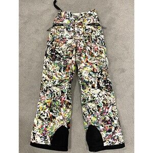 Spyder Girls 14 Insulated Waterproof Multicolor Abstract Ski Snow Pants